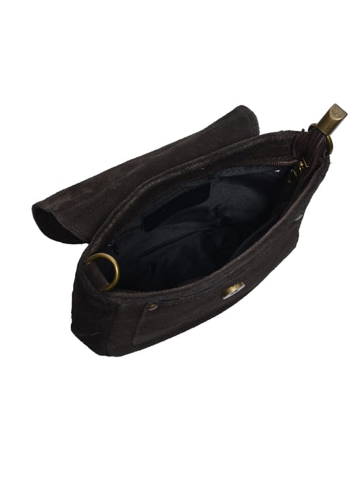 Anna Luchini Bordeauxrood Rundleer Tas - Image 4