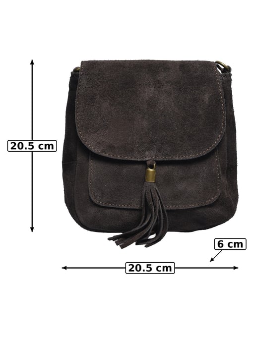 Anna Luchini Bordeauxrood Rundleer Tas - Image 5