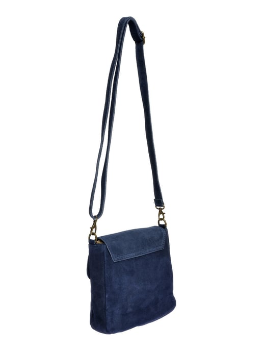 Anna Luchini Blauw Rundleer Tas - Image 2