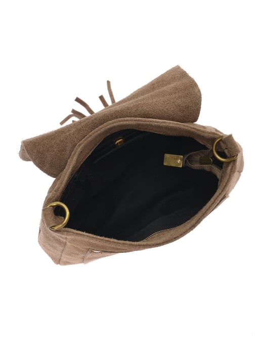 Anna Luchini Beige Rundleer Tas - Image 4