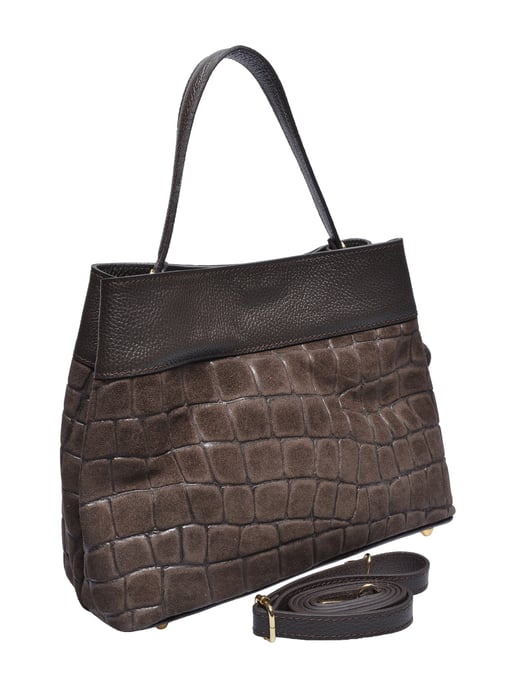 Anna Luchini Bordeauxrood Rundleer Tas - Image 2