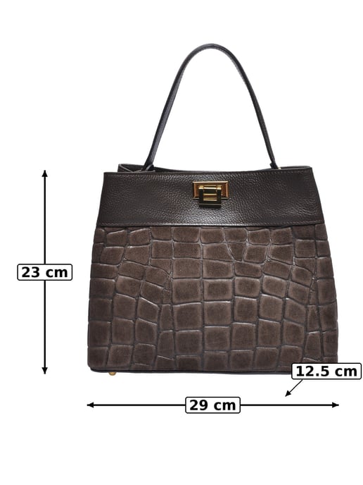 Anna Luchini Bordeauxrood Rundleer Tas - Image 3
