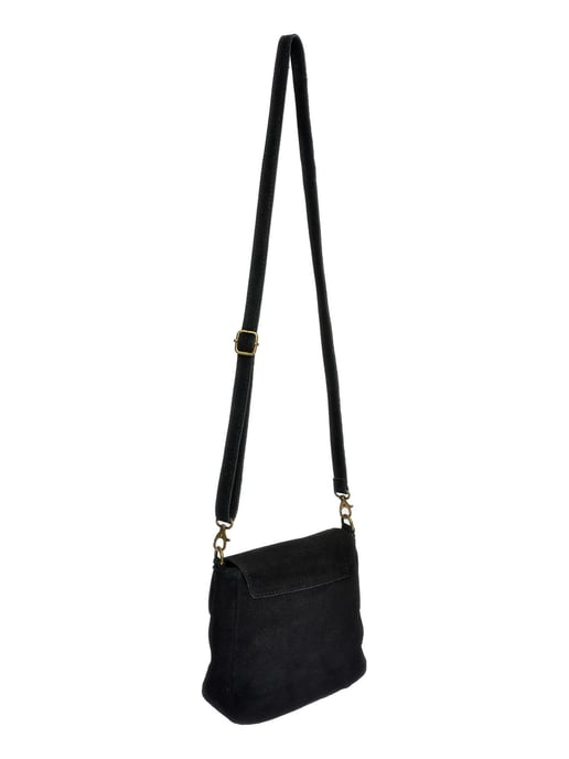 Anna Luchini Zwart Rundleer Tas - Image 2