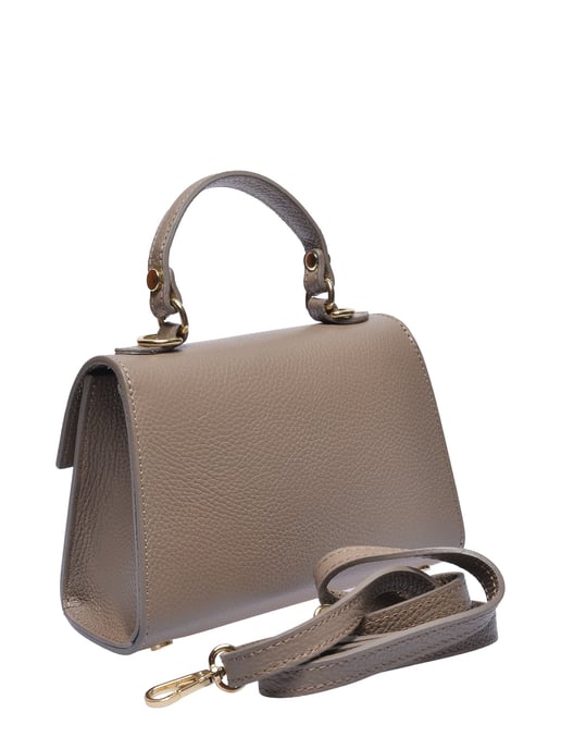 Isabella Rhea Beige Rundleer Tas - Image 2