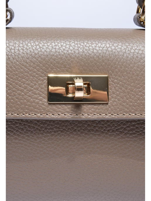 Isabella Rhea Beige Rundleer Tas - Image 3