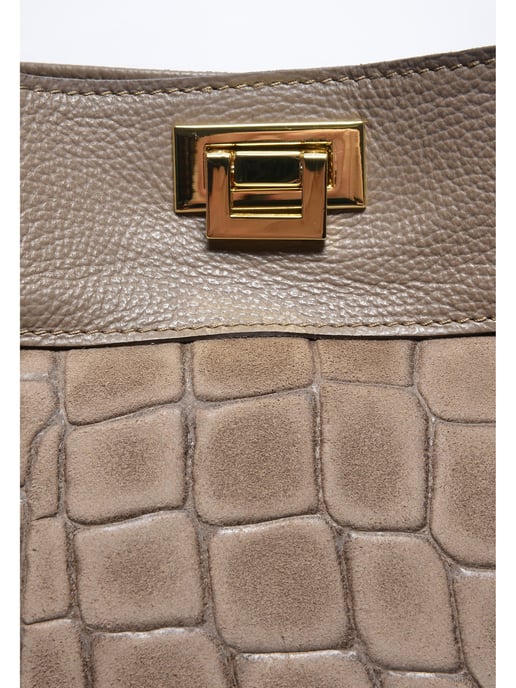 Anna Luchini Beige Rundleer Tas - Image 3