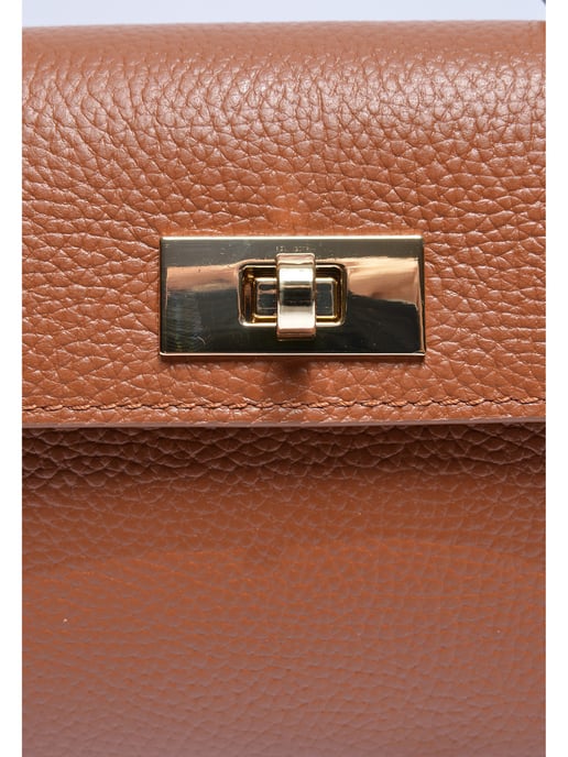 Isabella Rhea Brown Rundleer Tas - Image 3