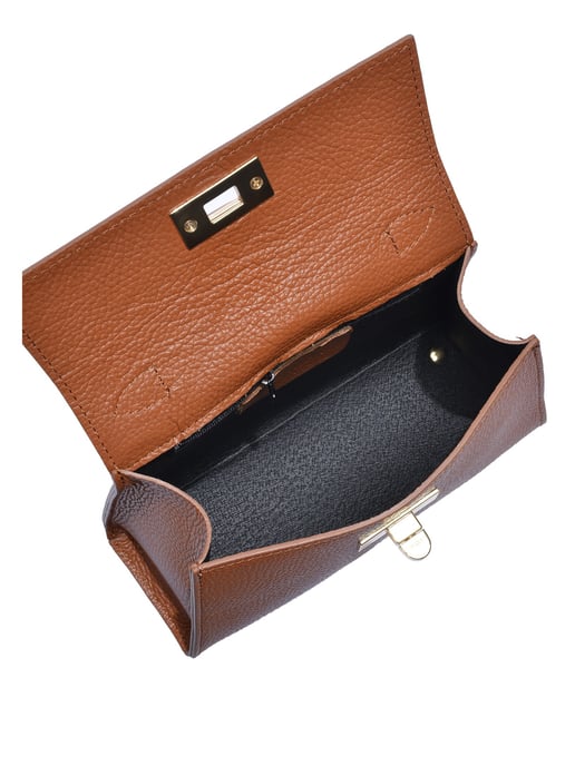 Isabella Rhea Brown Rundleer Tas - Image 4