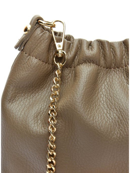 Isabella Rhea Beige Rundleer Tas - Image 3