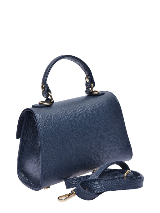 Isabella Rhea Blauw Rundleer Tas - Image 2