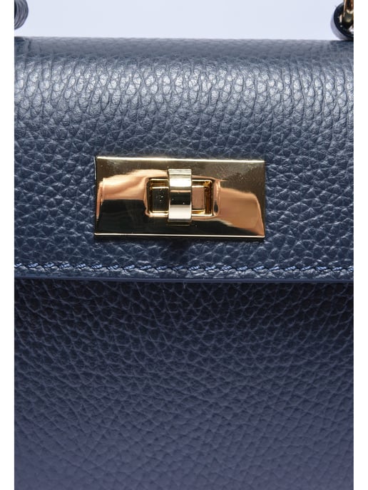 Isabella Rhea Blauw Rundleer Tas - Image 3