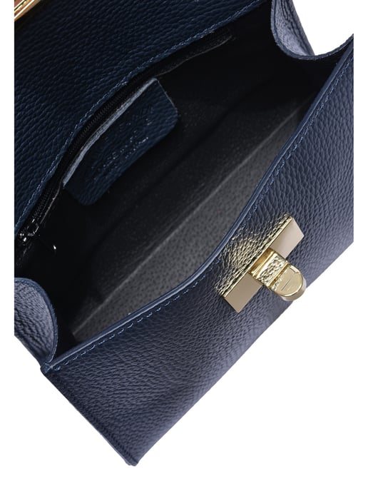 Isabella Rhea Blauw Rundleer Tas - Image 4