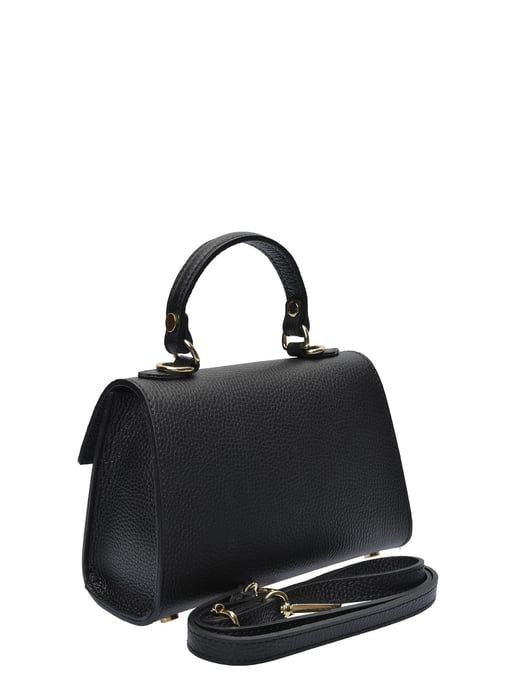 Isabella Rhea Zwart Rundleer Tas - Image 2