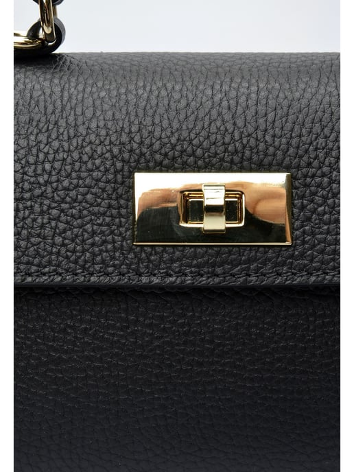 Isabella Rhea Zwart Rundleer Tas - Image 3