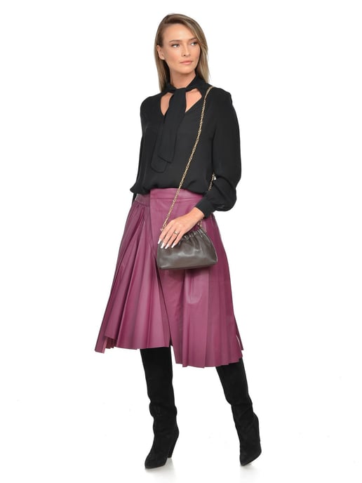 Isabella Rhea Bordeauxrood Rundleer Tas - Image 5