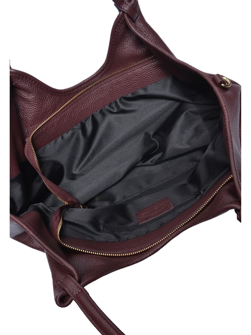 Isabella Rhea Bourgondië Rundleer Tas - Image 4