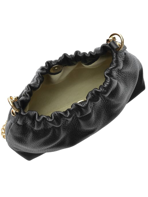 Isabella Rhea Zwart Rundleer Tas - Image 4