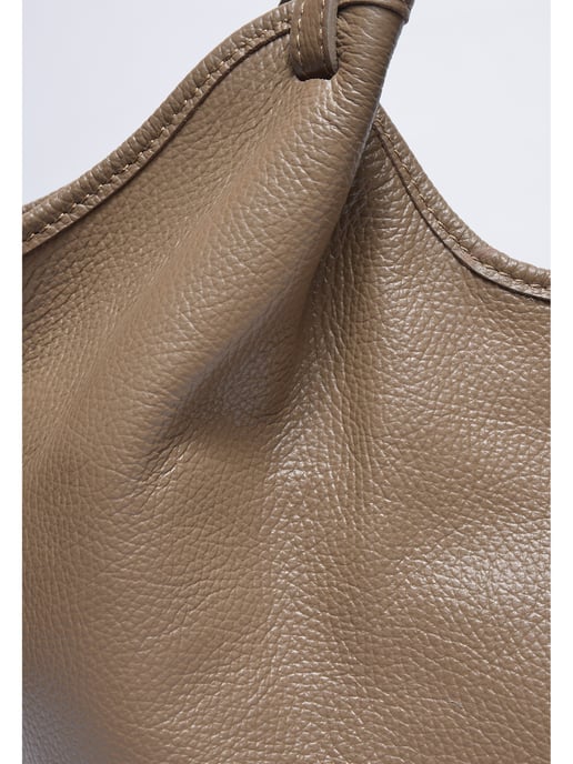 Isabella Rhea Beige Rundleer Tas - Image 3
