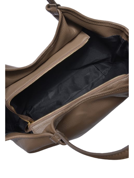 Isabella Rhea Beige Rundleer Tas - Image 4
