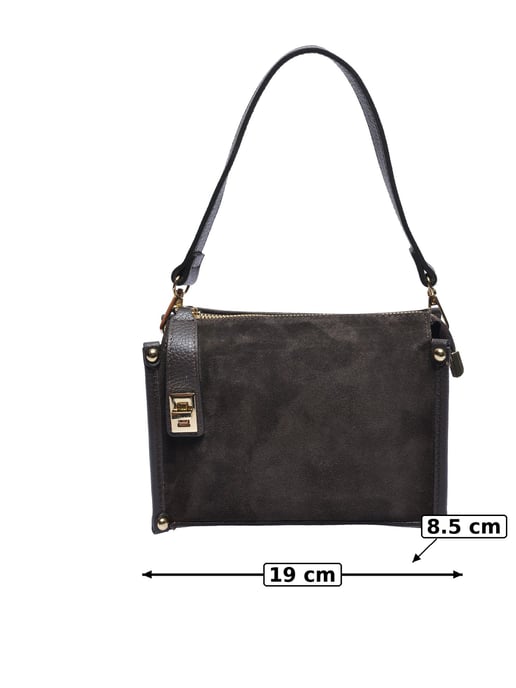 Anna Luchini Bordeauxrood Rundleer Tas - Image 3