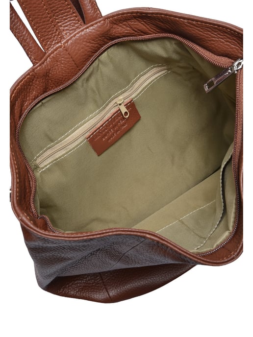 Anna Luchini Bordeauxrood Rundleer Tas - Image 4