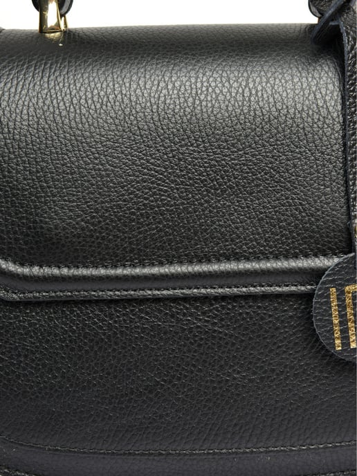 Isabella Rhea Zwart Rundleer Tas - Image 3