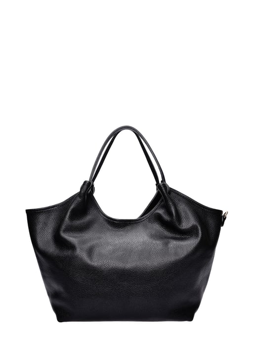 Isabella Rhea Zwart Rundleer Tas - Image 1