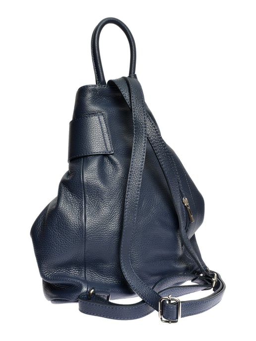 Anna Luchini Blauw Rundleer Tas - Image 2
