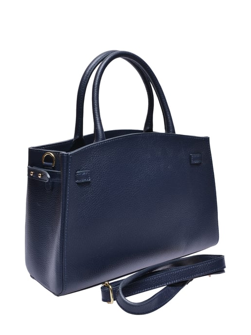 Isabella Rhea Blauw Rundleer Tas - Image 2