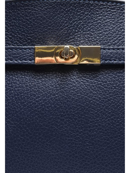 Isabella Rhea Blauw Rundleer Tas - Image 3