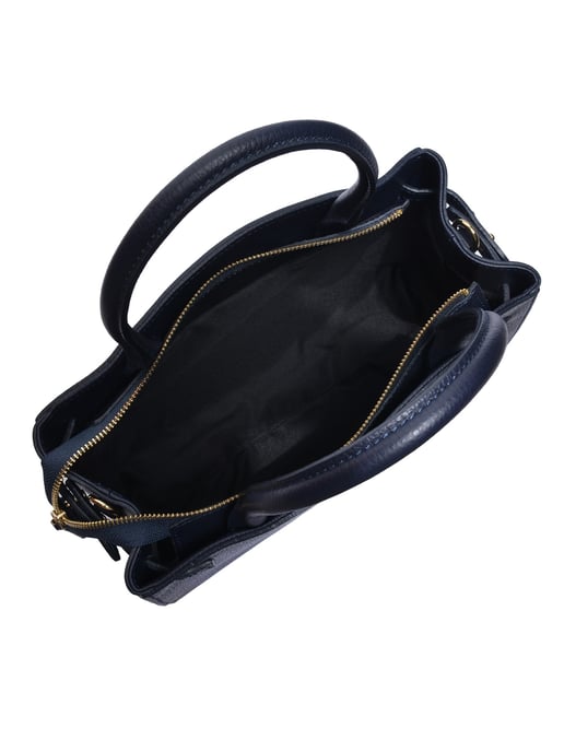 Isabella Rhea Blauw Rundleer Tas - Image 4