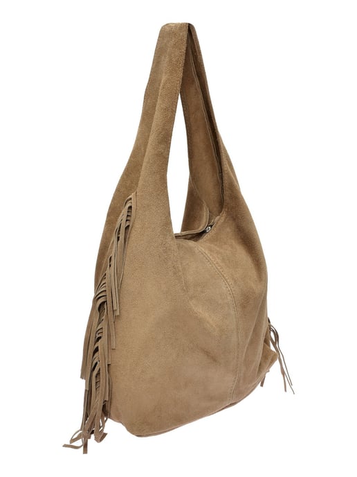 Isabella Rhea Beige Rundleer Tas - Image 2