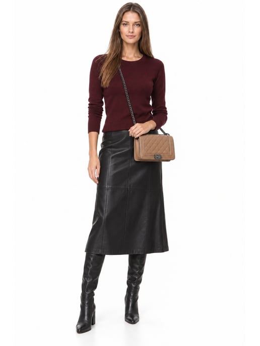 Anna Luchini Beige Rundleer Tas - Image 6
