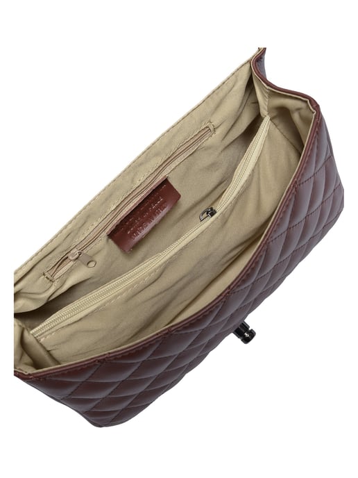 Anna Luchini Bordeauxrood Rundleer Tas - Image 4