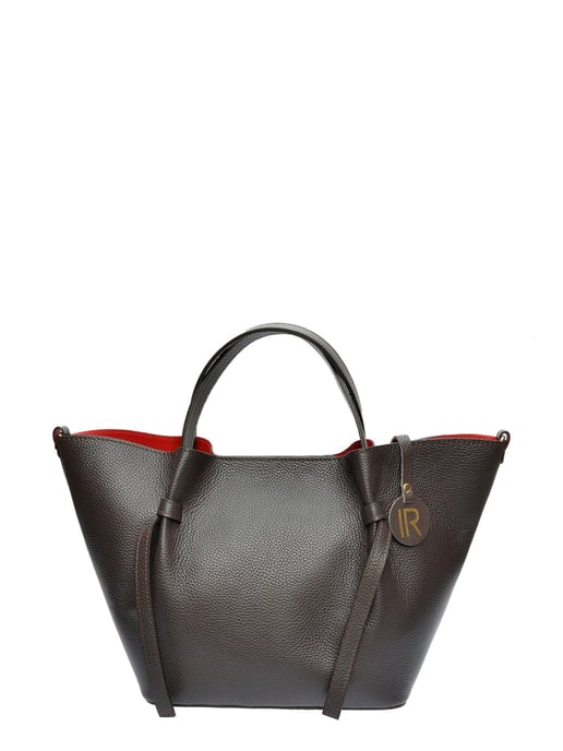 Isabella Rhea Bordeauxrood Rundleer Tas - Image 1