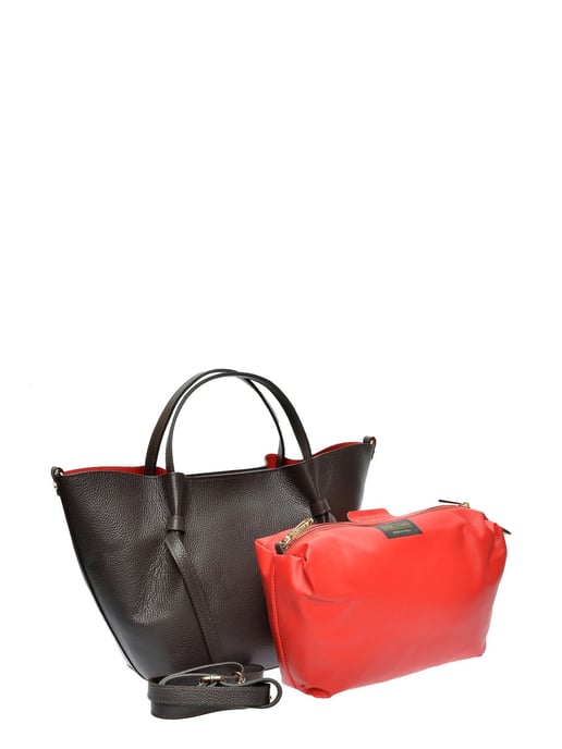 Isabella Rhea Bordeauxrood Rundleer Tas - Image 2