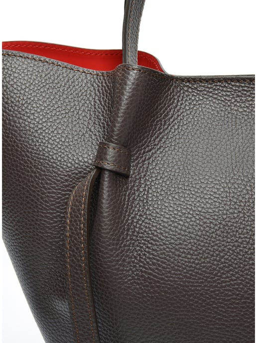 Isabella Rhea Bordeauxrood Rundleer Tas - Image 3