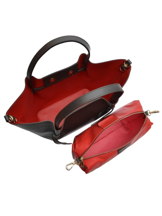 Isabella Rhea Bordeauxrood Rundleer Tas - Image 4