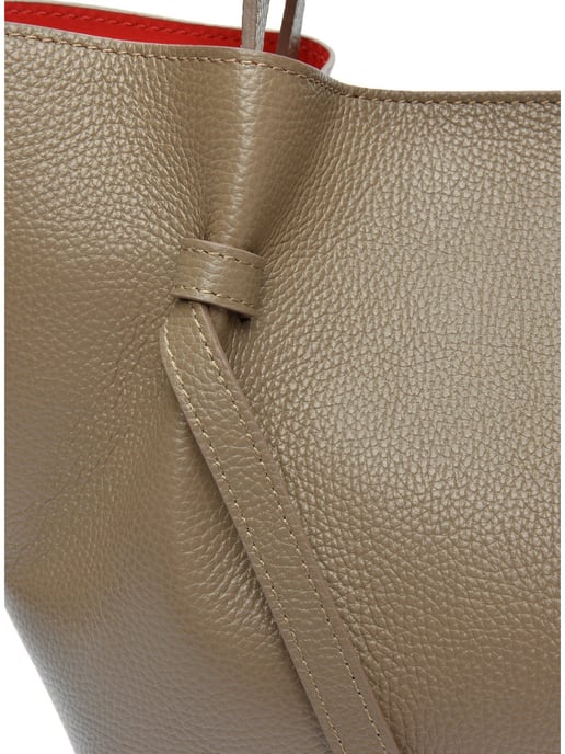 Isabella Rhea Beige Rundleer Tas - Image 3