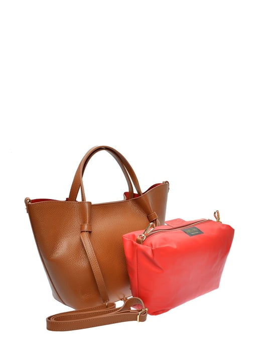 Isabella Rhea Brown Rundleer Tas - Image 2