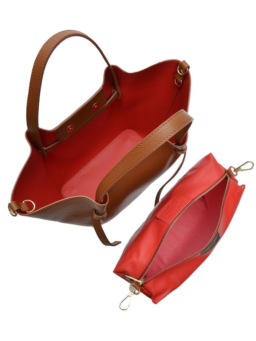 Isabella Rhea Brown Rundleer Tas - Image 4