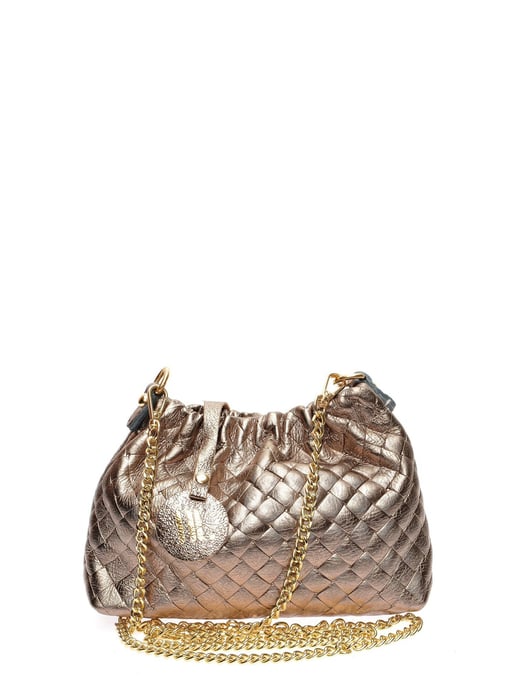 Anna Luchini Brons Rundleer Tas - Image 1