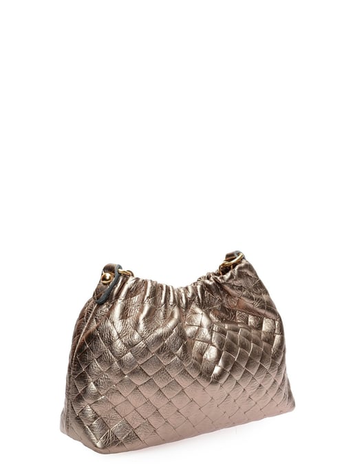 Anna Luchini Brons Rundleer Tas - Image 2