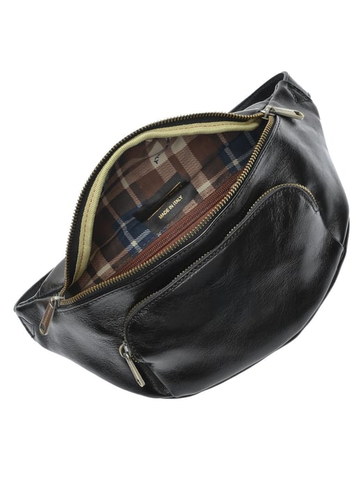 Isabella Rhea Zwart Rundleer Tas - Image 4