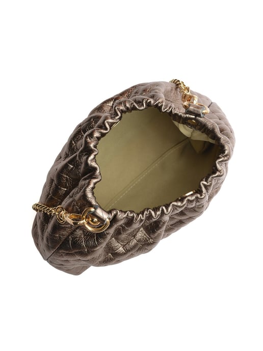 Anna Luchini Brons Rundleer Tas - Image 3