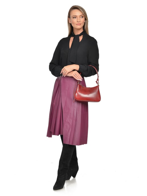 Isabella Rhea Rood Rundleer Tas - Image 5