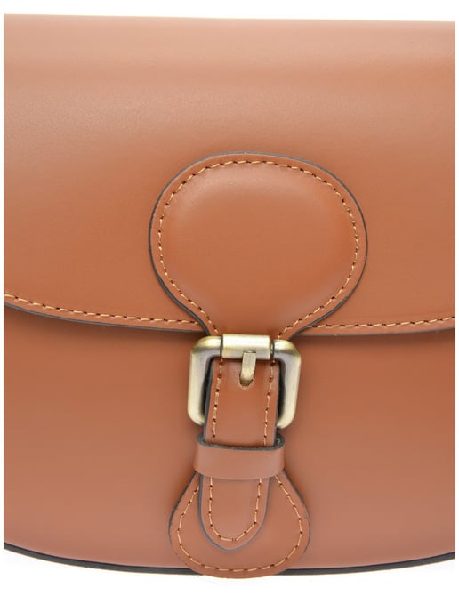 Isabella Rhea Brown Rundleer Tas - Image 3