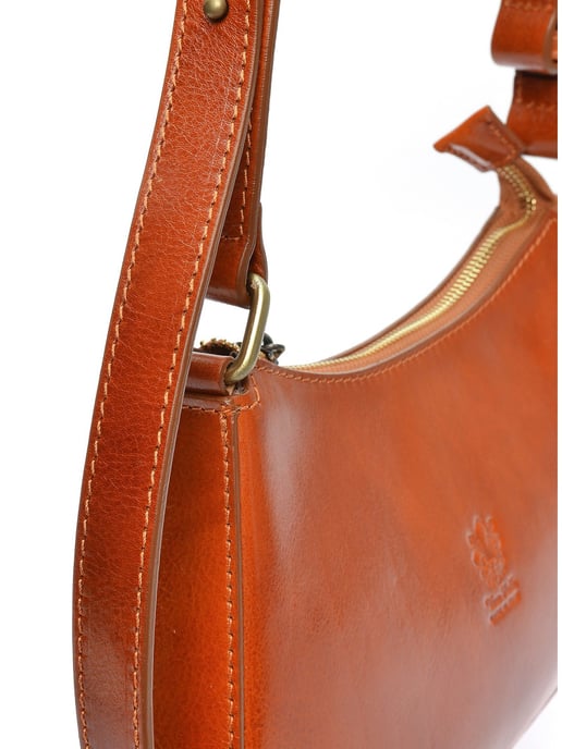 Isabella Rhea Brown Rundleer Tas - Image 3