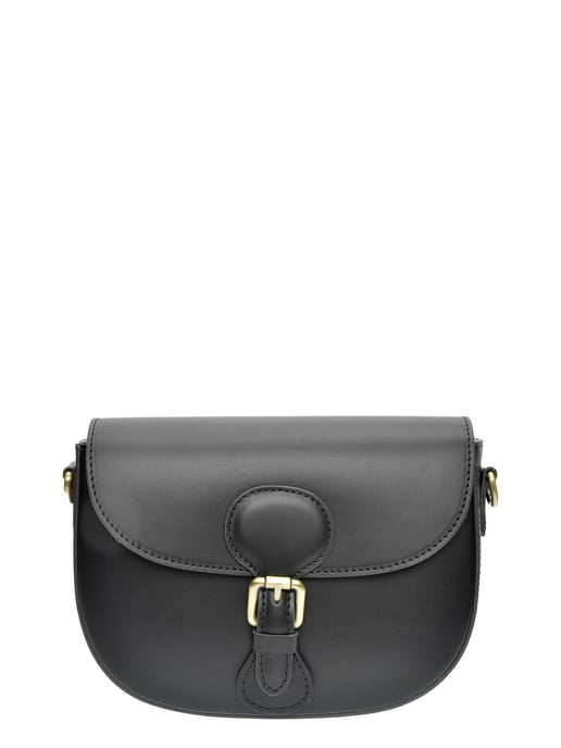 Isabella Rhea Zwart Rundleer Tas - Image 1