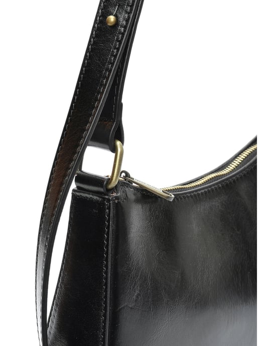 Isabella Rhea Zwart Rundleer Tas - Image 3